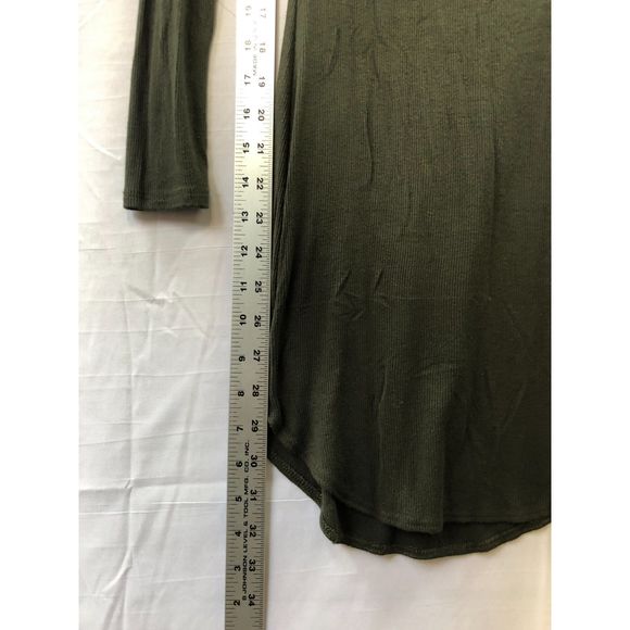Better Be Olive Green Long Sleeve Dress Women S/M - Picture 7 of 11